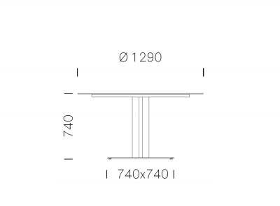 Стол ламинированный PEDRALI Inox Table нержавеющая сталь, компакт-ламинат HPL матовый стальной, черный Фото 2