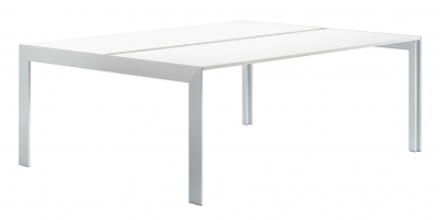 Стол ламинированный PEDRALI Matrix Desk алюминий, ЛДСП белый Фото 1