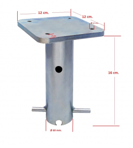 База для крепления зонта с центральной опорой в грунт Scolaro BTC металл стальной Фото 3