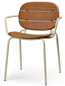 Кресло деревянное Scab Design Si-Si Wood сталь, красное дерево Сапелли тортора, красное дерево Фото 1