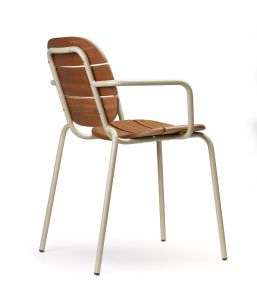 Кресло деревянное Scab Design Si-Si Wood сталь, красное дерево Сапелли тортора, красное дерево Фото 13