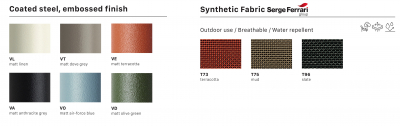 Кресло лаунж металлическое Scab Design Dress Code Basic Outdoor сталь, ткань терракотовый Фото 3