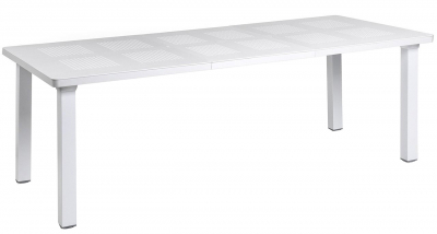 Стол пластиковый раздвижной Nardi Levante алюминий, полипропилен белый Фото 1