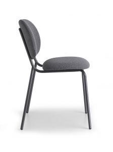 Стул металлический c обивкой Scab Design Si-Si Bold сталь, ткань антрацит, темно-серый Фото 6