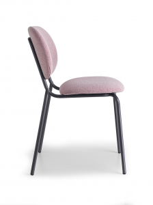 Стул металлический c обивкой Scab Design Si-Si Bold сталь, ткань антрацит, розовый Фото 6