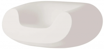 Кресло пластиковое SLIDE Chubby Standard полиэтилен молочный белый Фото 1