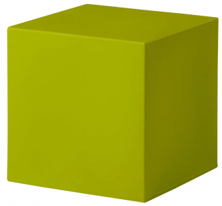 Пуф пластиковый SLIDE Cubo 40 Standard полиэтилен лаймовый зеленый Фото 1