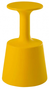 Табурет пластиковый барный SLIDE Drink Standard полиэтилен шафрановый желтый Фото 1