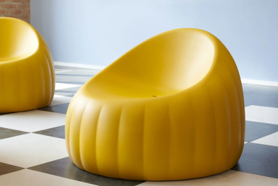 Кресло пластиковое мягкое SLIDE Gelee Lounge Standard полиуретан Фото 7