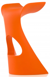 Стул барный пластиковый SLIDE Koncord Standard полиэтилен тыквенный оранжевый Фото 1