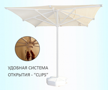 Зонт профессиональный THEUMBRELA SEMSIYE EVI Avocado Clips алюминий, полиэстер бежевый Фото 1