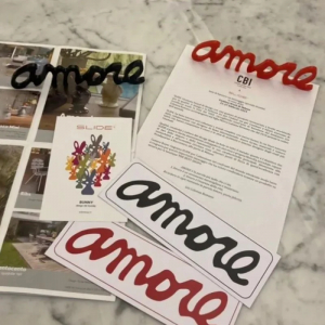 Фигура пластиковая Надпись SLIDE Amore Message органическое стекло черный Фото 6