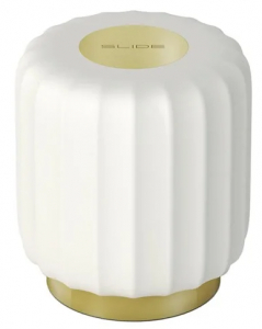 Светильник пластиковый настольный SLIDE Cordialina Lighting LED латунь, полиэтилен белый Фото 1