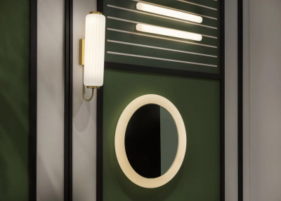 Зеркало с подсветкой SLIDE Giotto Mirror 110 Lighting LED  полиэтилен, зеркало белый Фото 5