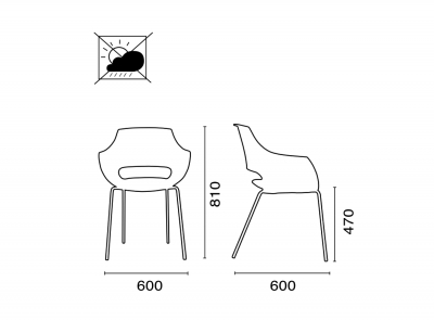 Кресло прозрачное PAPATYA Opal-ML сталь, поликарбонат хромированный, прозрачный Фото 2
