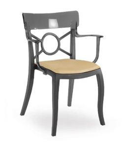 Кресло пластиковое с обивкой PAPATYA Opera-K Soft стеклопластик, поликарбонат, ткань Фото 8