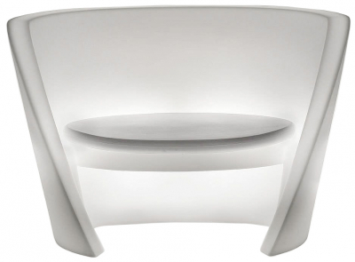 Кресло пластиковое светящееся SLIDE Rap Chair Lighting полиэтилен белый Фото 1