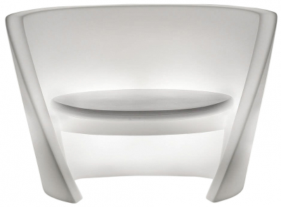Кресло пластиковое светящееся SLIDE Rap Chair Lighting полиэтилен белый Фото 1