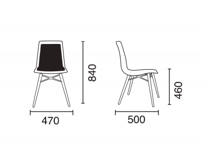 Стул пластиковый с обивкой PAPATYA X-Treme-S Wox Pro Soft Beech бук, стеклопластик, ткань Фото 2