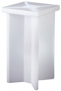Стол барный светящийся SLIDE X2 Lighting полиэтилен белый Фото 1