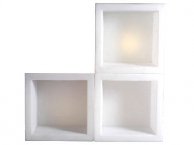 Куб открытый пластиковый светящийся SLIDE Open Cube 45 Lighting LED полиэтилен белый Фото 14