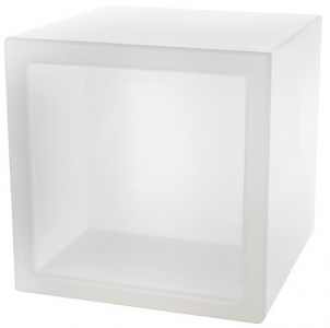 Куб открытый пластиковый светящийся SLIDE Open Cube 75 Lighting полиэтилен белый Фото 1