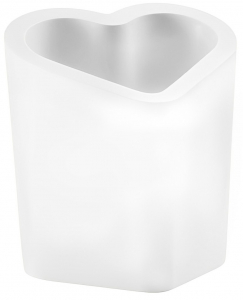 Кашпо пластиковое светящееся SLIDE Mon Amour Pot Lighting полиэтилен белый Фото 1
