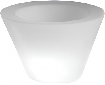 Кашпо пластиковое светящееся SLIDE X-Pot Lighting полиэтилен белый Фото 1