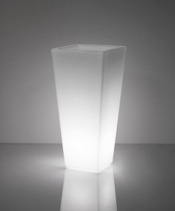 Кашпо пластиковое светящееся SLIDE Y-Pot Lighting полиэтилен белый Фото 12