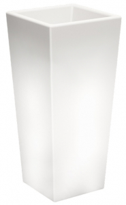 Кашпо пластиковое светящееся SLIDE Y-Pot Lighting полиэтилен белый Фото 1
