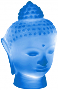 Светильник пластиковый настольный Будда SLIDE Buddha Lighting полиэтилен голубой Фото 1