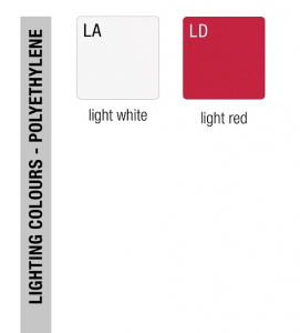 Светильник пластиковый настольный SLIDE Fiammetta Lighting полиэтилен красный Фото 3