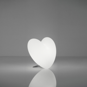 Светильник пластиковый настольный Сердце SLIDE Love Lighting полиэтилен, металл белый Фото 5