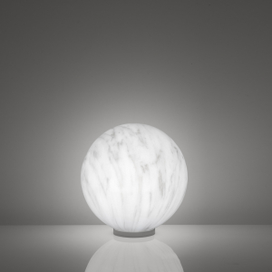 Светильник пластиковый настольный SLIDE Mineral 40 Lighting полиэтилен, металл белый, серый Фото 4