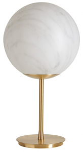 Светильник пластиковый настольный SLIDE Mineral Stand Lighting латунь, полиэтилен белый, серый Фото 1