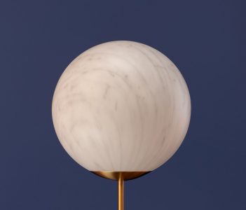 Светильник пластиковый настольный SLIDE Mineral Stand Lighting латунь, полиэтилен белый, серый Фото 6