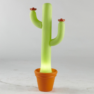 Светильник пластиковый напольный SLIDE Cactus Lighting полиэтилен зеленый, тыквенный оранжевый Фото 8