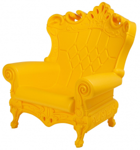 Кресло пластиковое SLIDE Queen Of Love Standard полиэтилен шафрановый желтый Фото 4