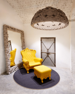 Кресло пластиковое SLIDE Queen Of Love Standard полиэтилен шафрановый желтый Фото 5