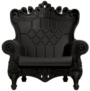 Кресло пластиковое SLIDE Queen Of Love Standard полиэтилен угольно-черный Фото 1