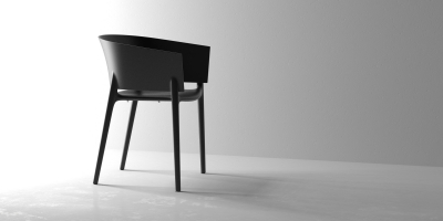 Кресло пластиковое Vondom Africa Basic полипропилен, стекловолокно черный Фото 4