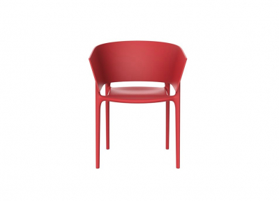 Кресло пластиковое Vondom Africa Basic полипропилен, стекловолокно красный Фото 7