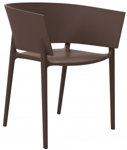 Кресло пластиковое Vondom Africa Basic полипропилен, стекловолокно бронзовый Фото 1