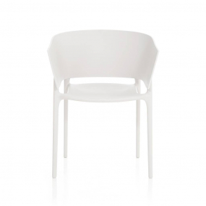 Кресло пластиковое Vondom Africa Basic полипропилен, стекловолокно белый Фото 8