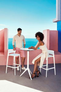 Стул пластиковый барный Vondom Africa Basic полипропилен, стекловолокно белый Фото 11