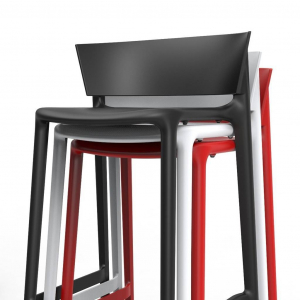 Стул пластиковый полубарный Vondom Africa Basic полипропилен, стекловолокно слоновая кость Фото 8