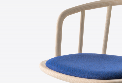 Кресло деревянное с обивкой PEDRALI Nym фанера, ясень, ткань Фото 8