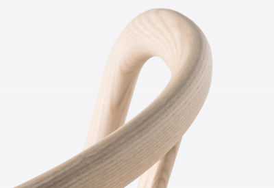 Стул деревянный вращающийся с обивкой PEDRALI Nym ясень, ткань Фото 8