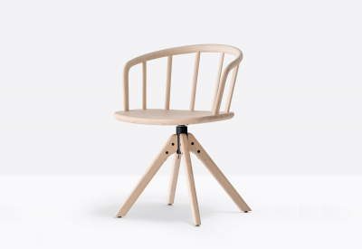 Кресло деревянное вращающееся PEDRALI Nym ясень Фото 5