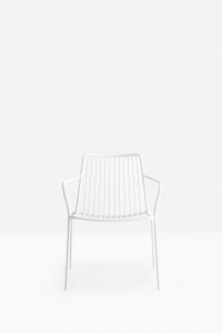 Лаунж-кресло металлическое PEDRALI Nolita сталь белый Фото 5